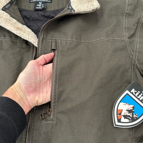 Kühl Men's Burr Lined Jacket/Coat | Color: Gun Metal | XL | BNWT! - Picture 8 of 15